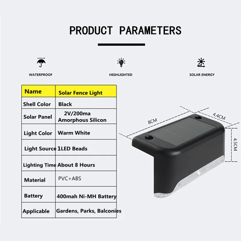 Solar Step Stair Light