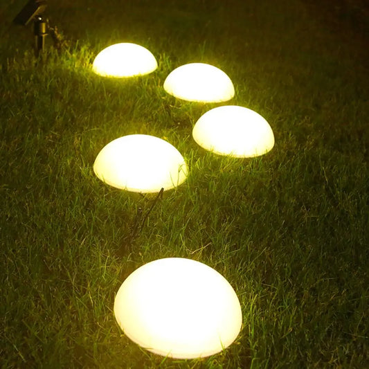 Solar Ground Lights Weatherproof 5pc