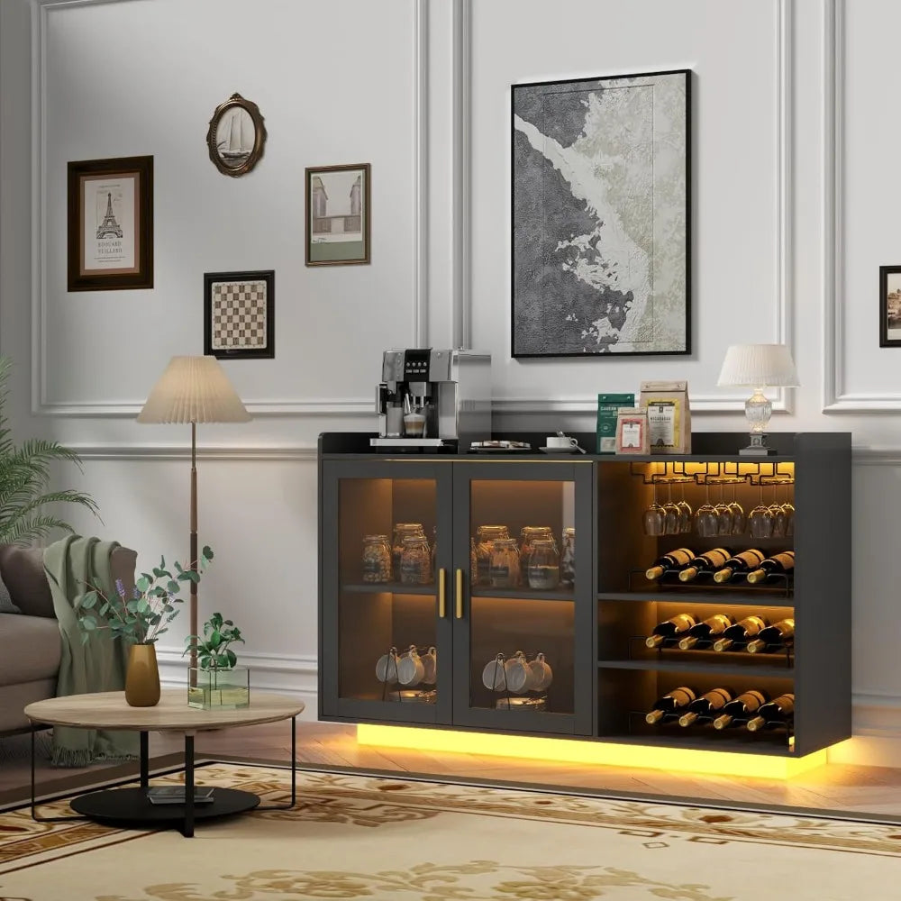 Wine Bar Floating Cabinet