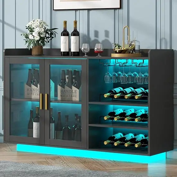 Wine Bar Floating Cabinet