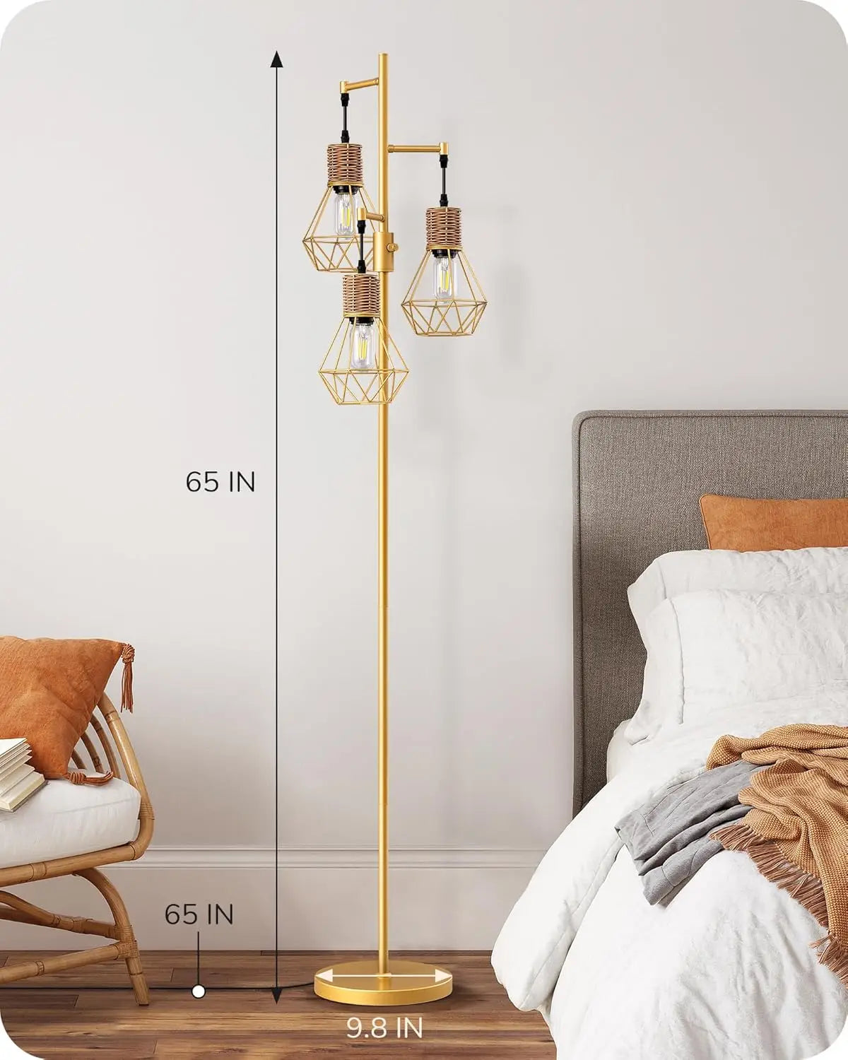 Dimmable Industrial Floor Lamp