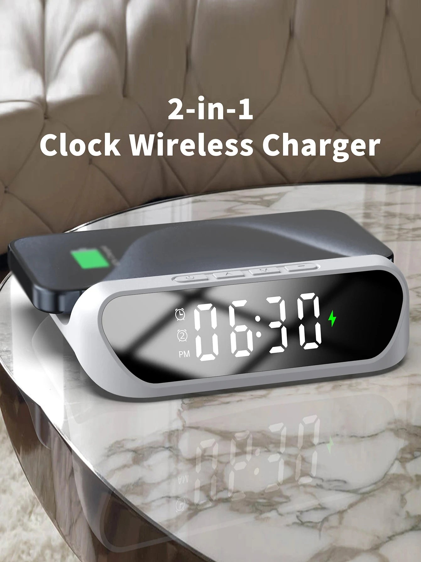 Desk Clock Wireless Charger Basic