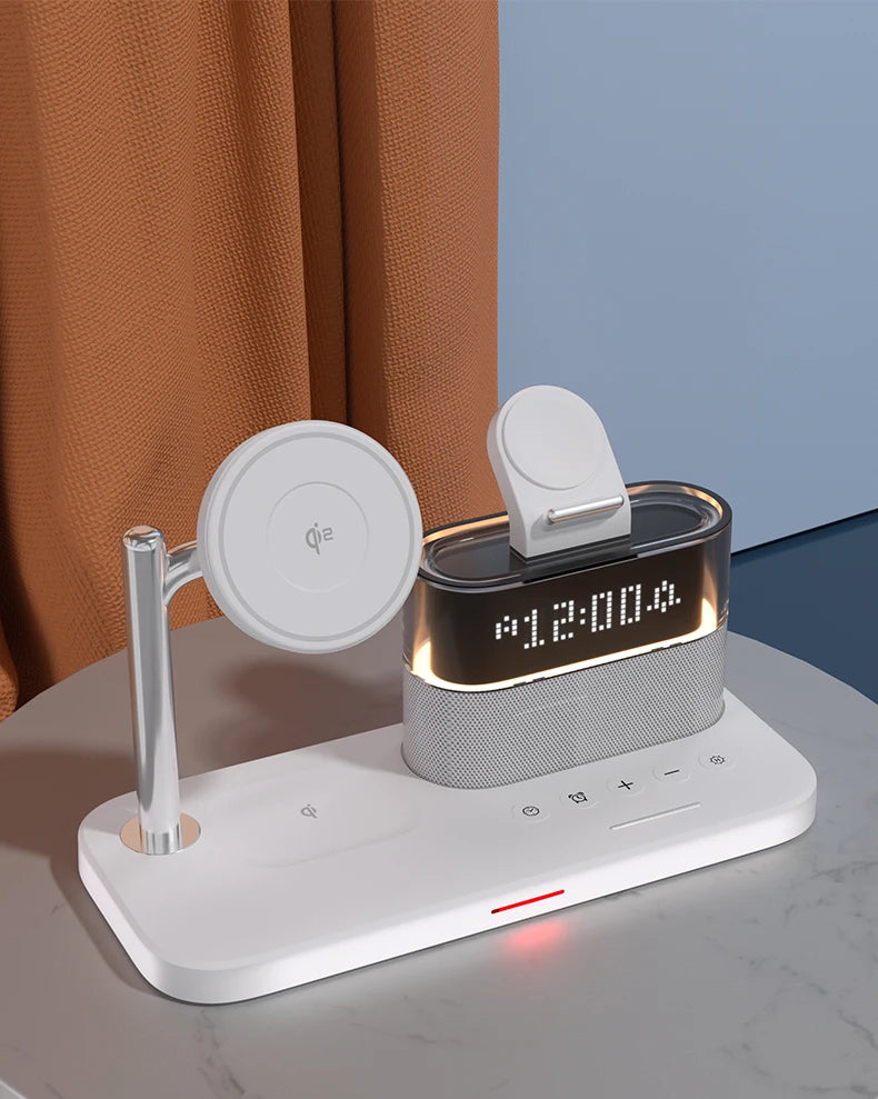 Desk Clock Wireless Charger Night Light