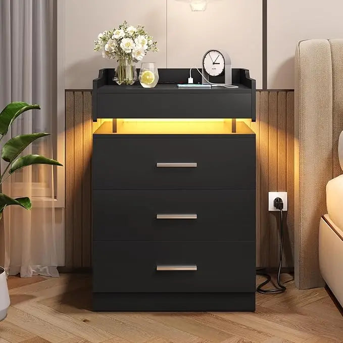 Morocco Nightstand with Charging Station