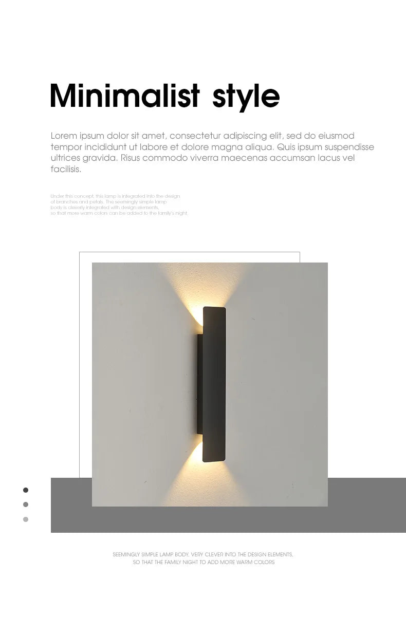 Solar Spotlight Wall Vertical Lamp