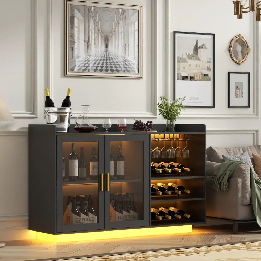 Wine Bar Floating Cabinet