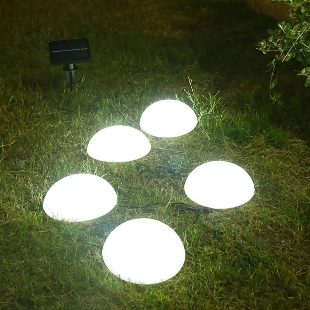 Solar Ground Lights Weatherproof 5pc