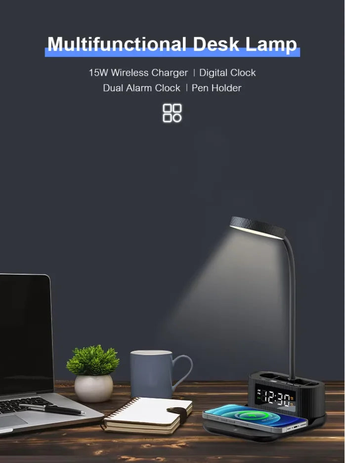 Multi-Function Wireless Charging Lamp