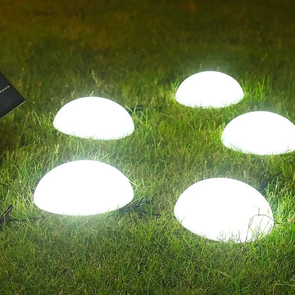 Solar Ground Lights Weatherproof 5pc